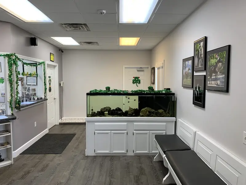 image of reception area at penn-ohio vet