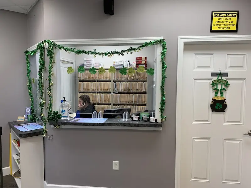 image of reception area at Penn Ohio Vet